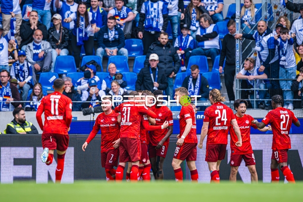 Torjubel Marlon Ritter (7, 1. FC Kaiserslautern), Kenny Prince Redondo (11, 1. FC Kaiserslautern), Jannis Heuer (24, 1. FC Kaiserslautern)