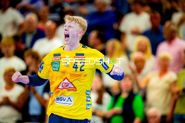 Torjubel Jon Lindenchrone Andersen (42;Rhein Neckar Löwen)