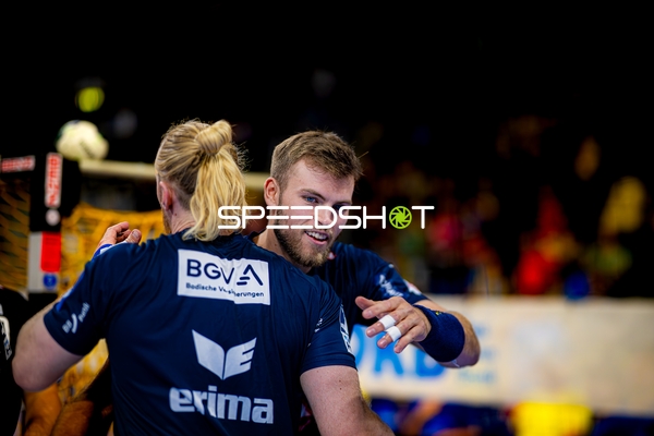 Jubel bei Steven Plucnar Jacobsen (9; Rhein Neckar Löwen)