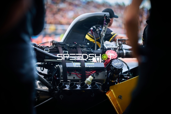 Dragster-Motor Detailaufnahme