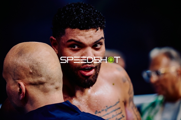 Boxer Schwergewicht in Ringside Zone