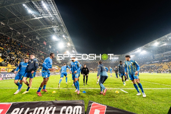 Spieler beim Aufwärmen