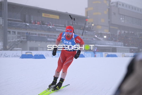 Sprint der Männer mit Joscha BURKHALTER (42; Biathlon Männer) in Oberhof