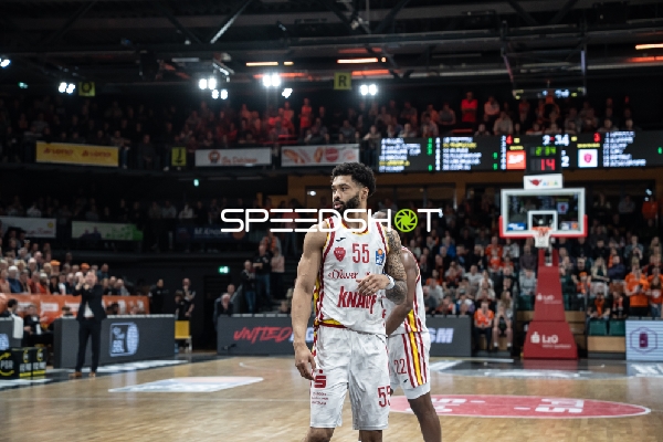 David Muenkat (55; Würzburg Baskets) auf dem Spielfeld