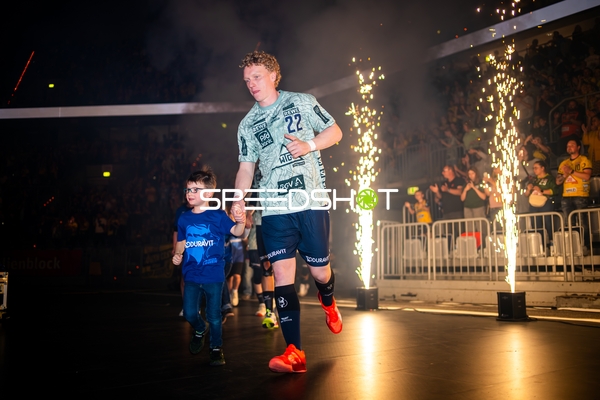 Jubel bei Gustav Davidsson (22; Rhein Neckar Löwen)