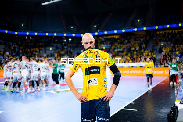 Lukas Sandell (11; Rhein Neckar Löwen) enttäuscht nach Spiel