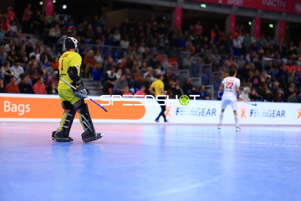 Torwart Pablo LUNA (1; Spanien) im Fokus