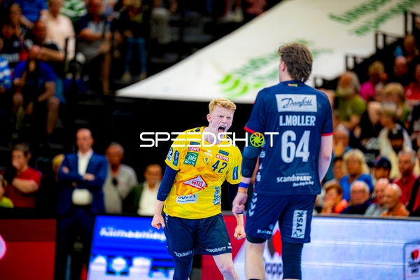 Torjubel Jon Lindenchrone Andersen (42;Rhein Neckar Löwen) gegen 64; SG Flensburg Handewitt