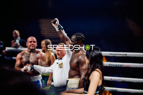 Boxer Schwergewicht in Ringside Zone