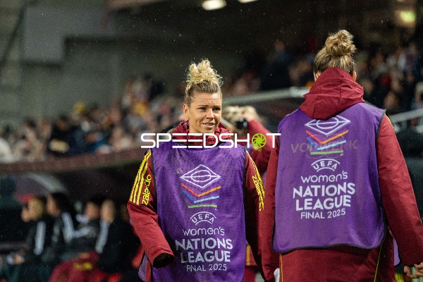 Spielerin beim Aufwärmen