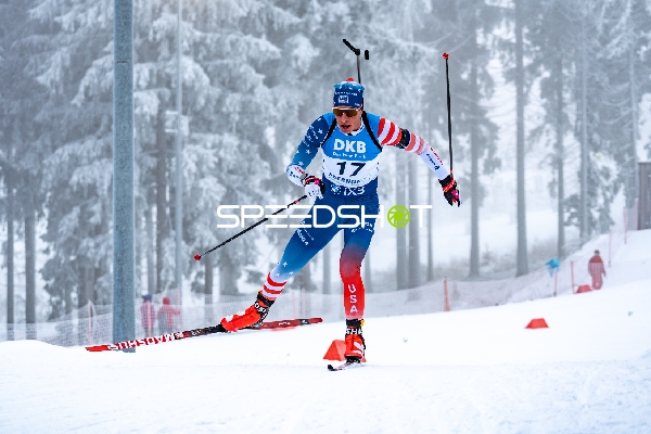 Biathlon, BMW IBU WORLD CUP BIATHLON, Sprint Männer 10km, Oberhof, Deutschland, SCHOMMER Paul #17 USA