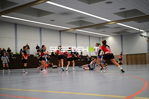 Spieler von TVE - Edinger Haie kämpfen um den Ball