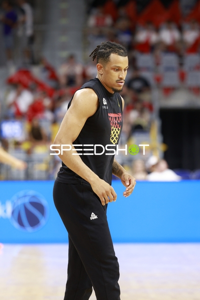 Spieler auf dem Court