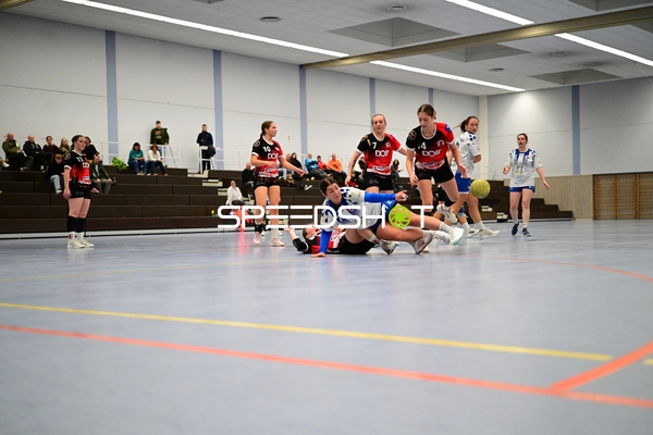 Spieler von TVE - Edinger Haie kämpfen um den Ball