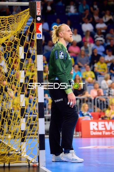 Torwart Mikael Appelgren (1;Rhein Neckar Löwen) im Tor