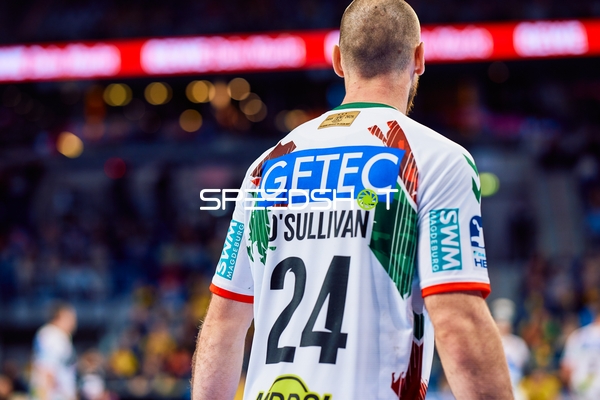 Ein Spieler von SC Magdeburg auf dem Spielfeld