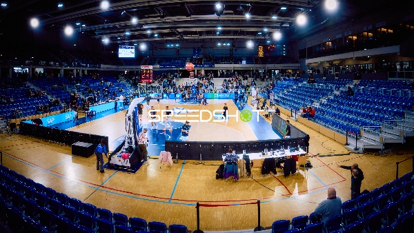 Vorbereitung auf ein Basketballspiel