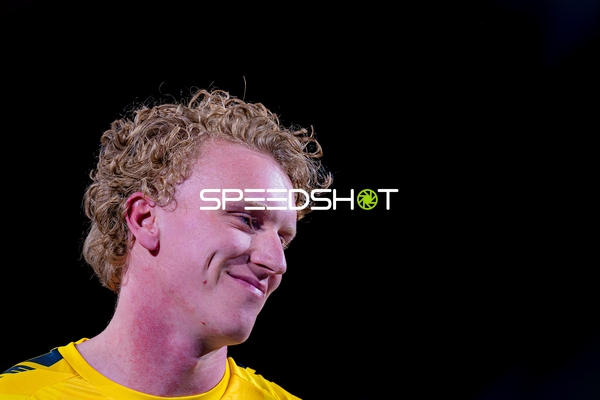 Handballspieler in der Halle