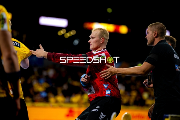 Torwart David Späth (29; Rhein Neckar Löwen) steht bereit