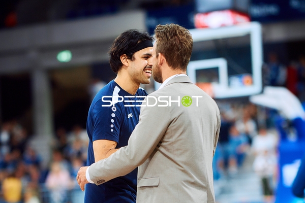 Spieler auf dem Court