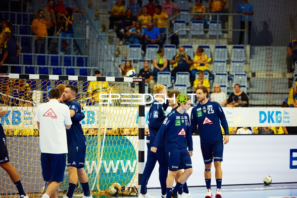 Teambesprechung vor dem Spiel