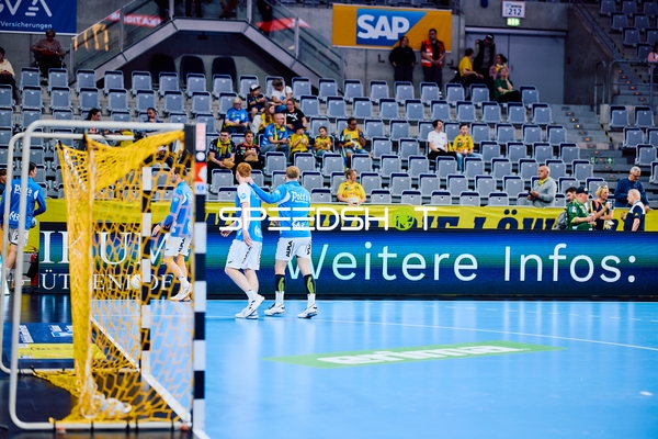 Spielvorbereitung von TBV Lemgo Lippe in der SAP Arena