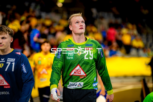 Torwartpräsentation David Späth (29;Rhein Neckar Löwen), Lennart Karrenbauer (71;Rhein Neckar Löwen)