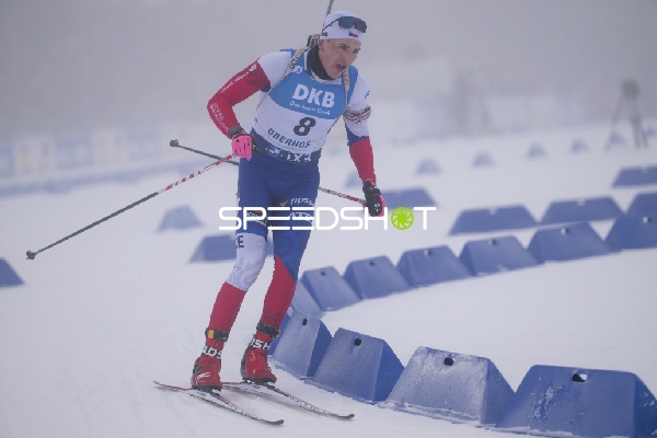 Biathlet Jonas MARECEK (8; Biathlon Männer) beim Sprint