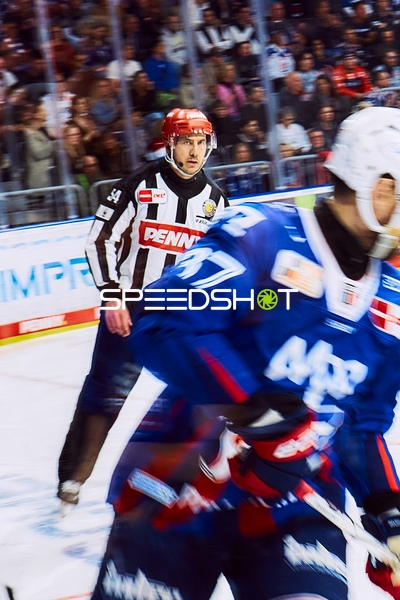 Spielszene im Spiel Adler Mannheim gegen Eisbären Berlin