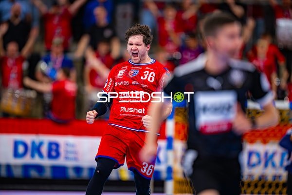 Torjubel Jonathan Fischer (36;SG BBM Bietigheim)