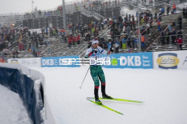 Sprint der Männer in Oberhof: Vladimir ILIEV (23; Biathlon Männer) in Aktion