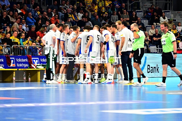 Team-Besprechung von HSV Hamburg