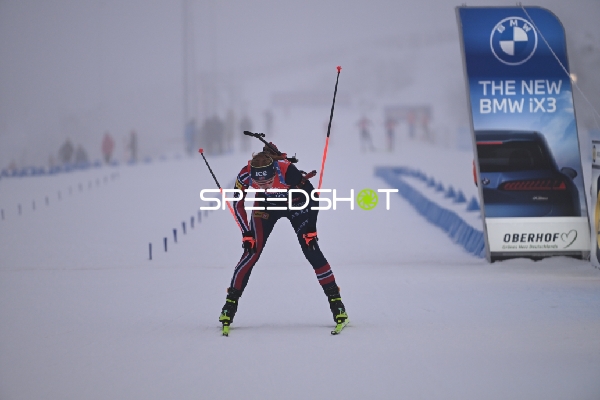 Sprint der Frauen mit Ingrid Landmark TANDREVOLD (6; Biathlon Frauen)