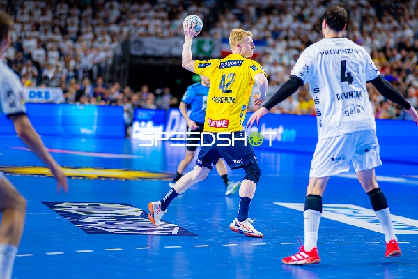 Handball I Herren I Saison 2024-2025 I DHB-Pokal I Halbfinale I Rhein-Neckar Löwen - THW Kiel I 12.04.2025