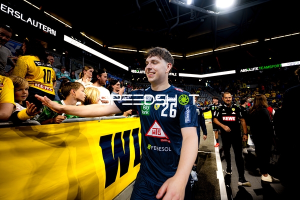 Spieler Niklas Michalski (26; Rhein Neckar Löwen) in Halle