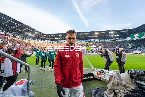 Spieler beim Aufwärmen