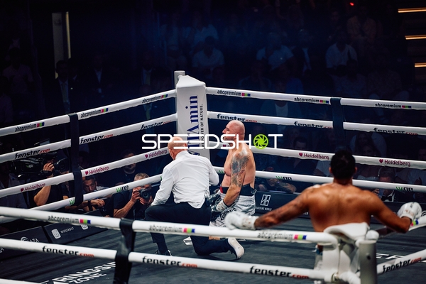 Boxer Schwergewicht in Ringside Zone