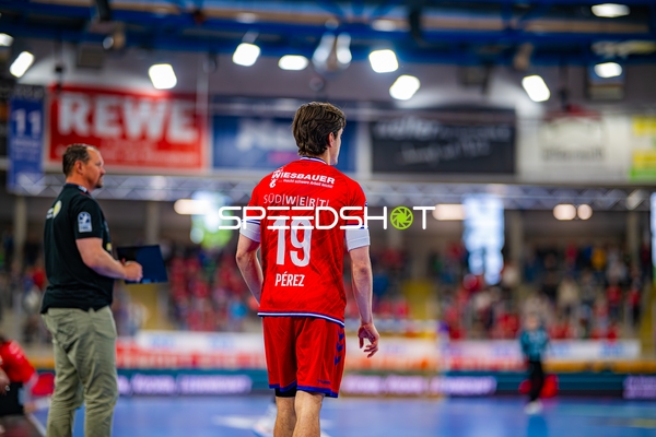 Gonzalo Perez Arce (19, SG BBM Bietigheim) auf dem Spielfeld