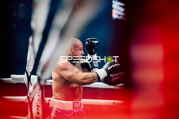 Boxer Schwergewicht in Aktion