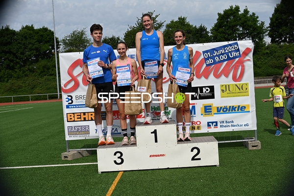 Siegerehrung TVE Sommerlauf Edingen