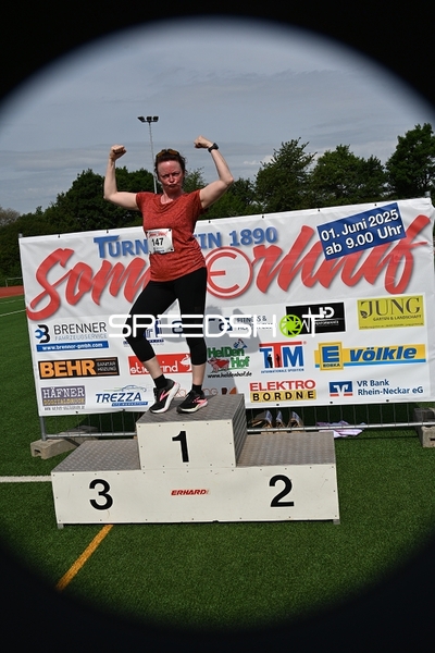 Siegerin TVE Sommerlauf Edingen