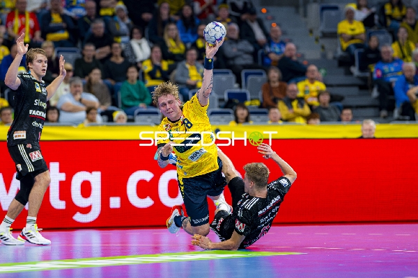 Edwin Aspenbäck (78; Rhein Neckar Löwen) in Aktion