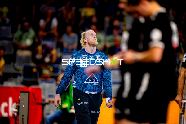 Torwart Mikael Appelgren (1; Rhein Neckar Löwen) im Einsatz