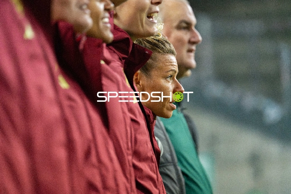 Spielerinnen in Vorbereitung