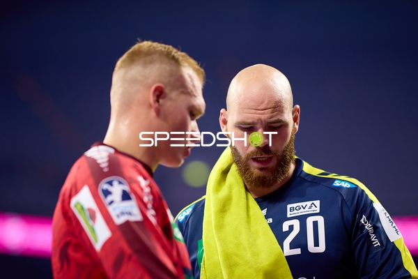 Torwart Mike Jensen (20; Rhein Neckar Löwen) in Position