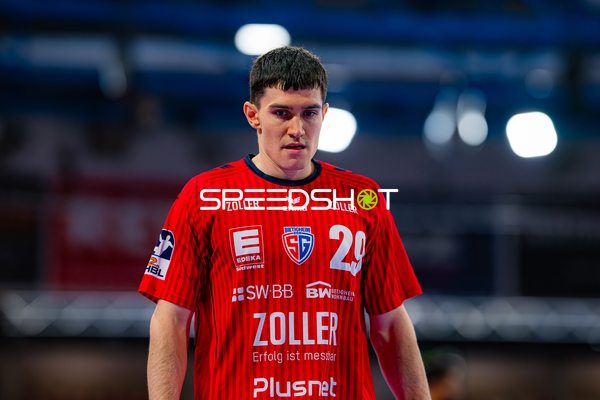 Moritz Strosack (29; SG BBM Bietigheim) konzentriert auf dem Spielfeld