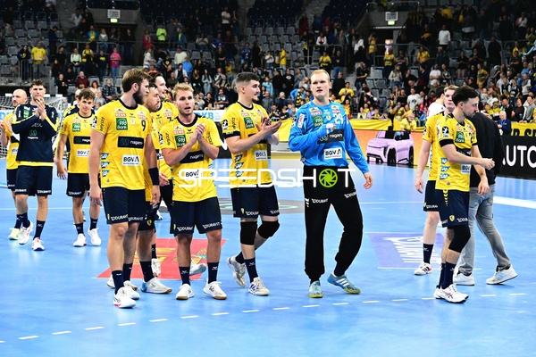 Rhein Neckar Löwen applaudieren