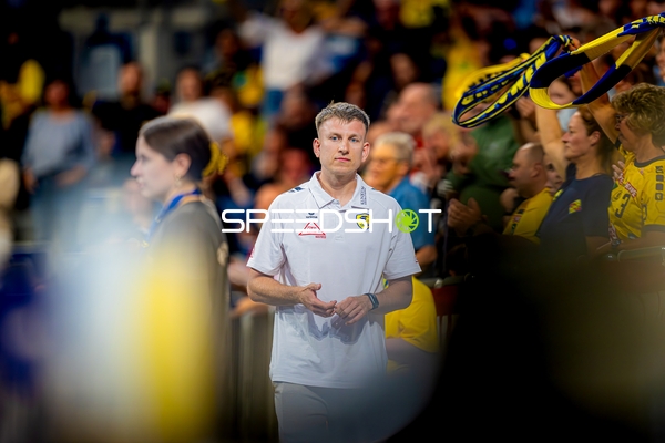 Aufwärmen Dragan Jerkovic (98;Rhein Neckar Löwen)