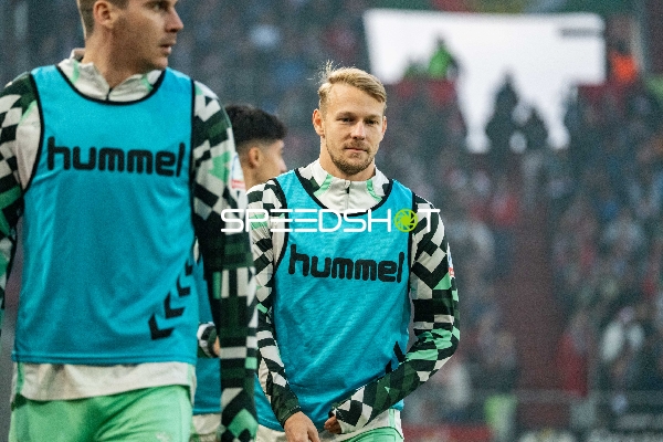 Spieler beim Aufwärmen