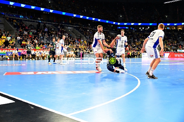 Dominik Axmann (15; HSV Hamburg) und Oliver Norlyk (5; HSV Hamburg) in Aktion